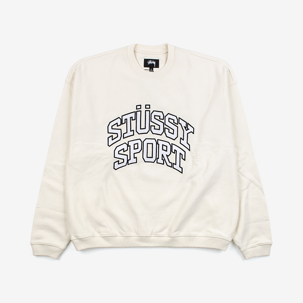 스투시 RELAXED OVERSIZED CREW 맨투맨 118487-IVORY - 상품 이미지