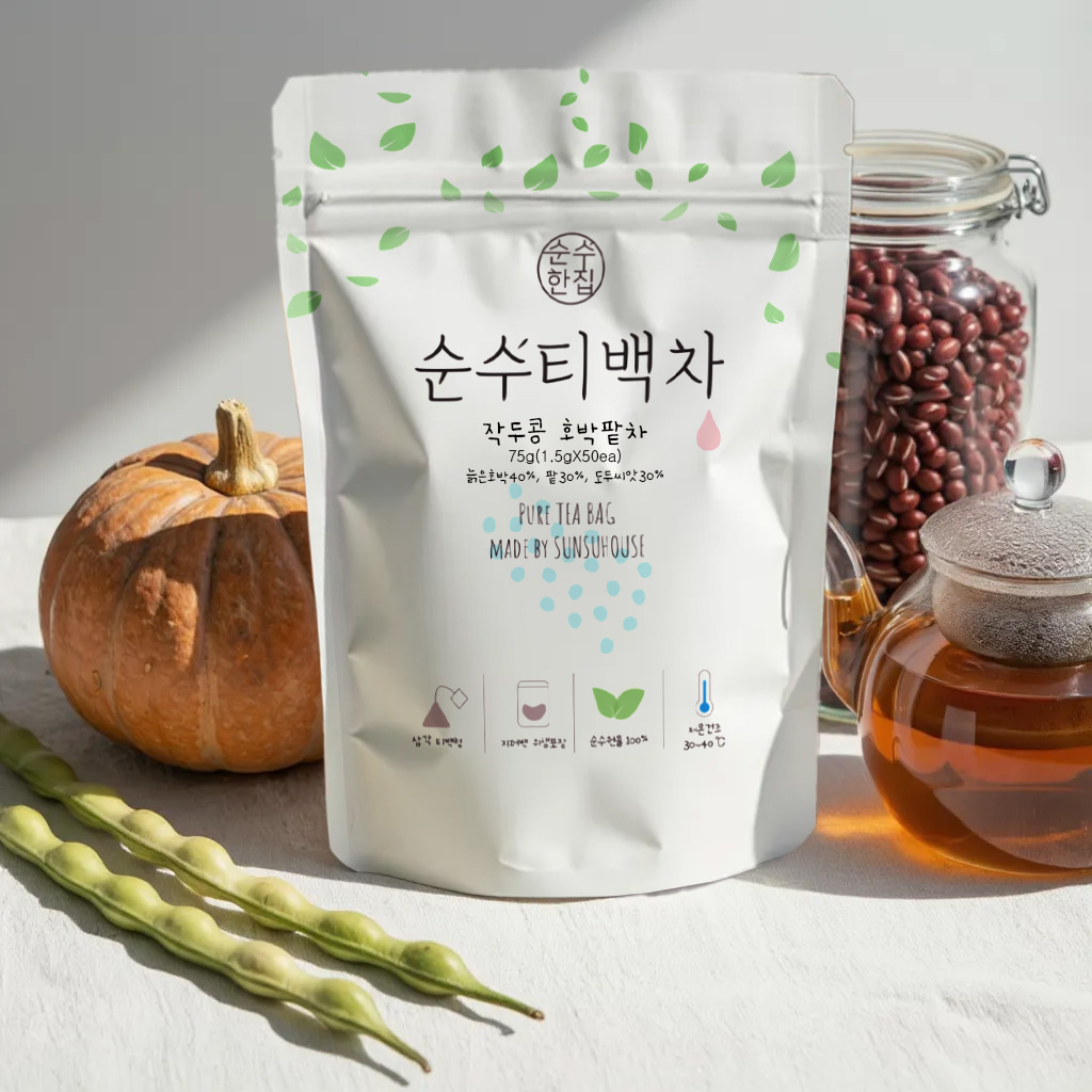 1+1 티백 50개입 작두콩 호박팥차 이미지 2