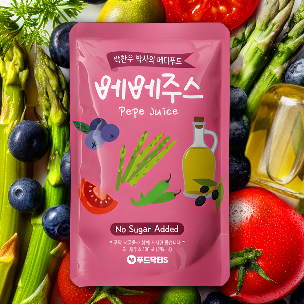 푸닥 빼빼주스 100ml 30팩 클렌즈 CCA 빼빼쥬스 베베주스 - 상세 이미지 2