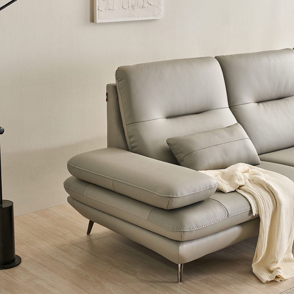 핀란디아 제이드 이태리 통가죽 4인용 3인용 소가죽 천연가죽 소파