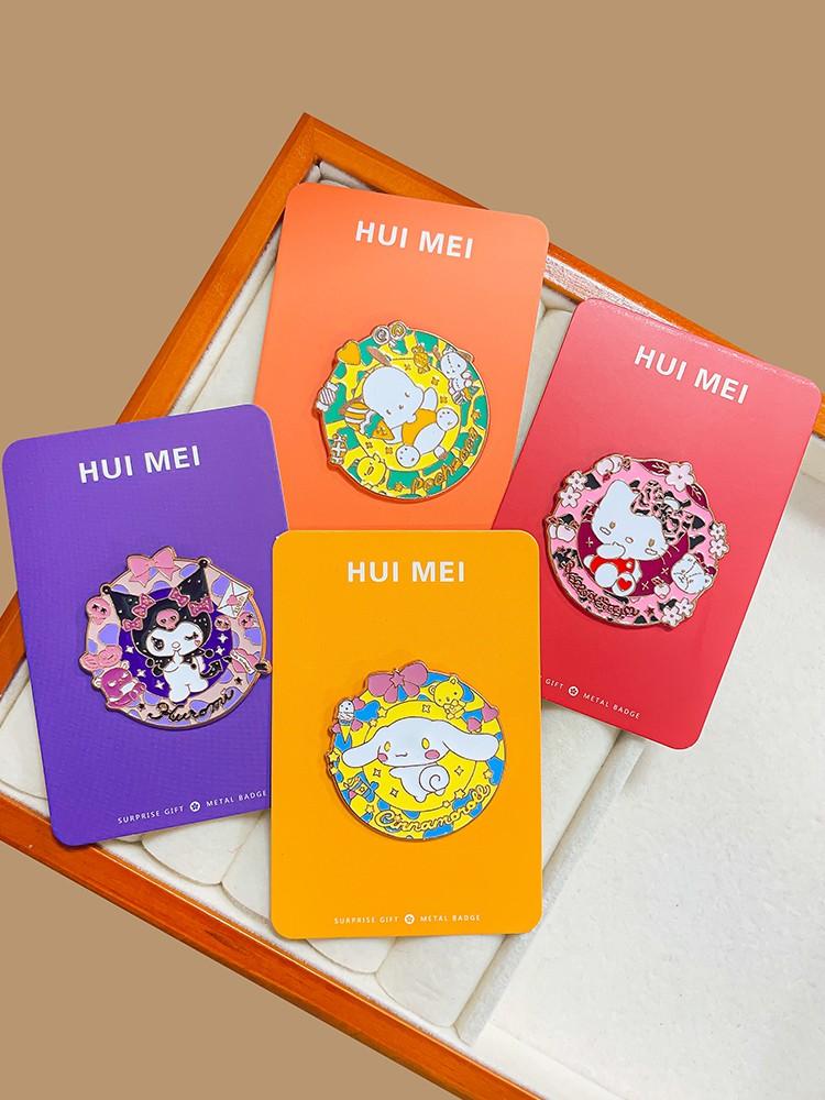 산리오 메탈 브로치 뱃지 가방 장식 배지 참 옷 데코 베스트셀러 쿠로미 - 상세 이미지 2