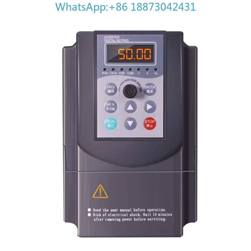 인버터 단상 220v0.4 0.75 1.5 kw 단일 입력 출력 모터 특수 거버너