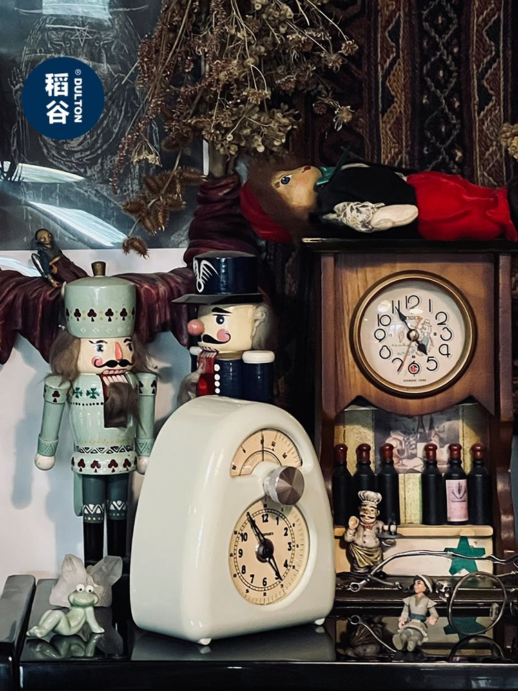 보녹스 탁상시계 이사무 1932년 투인원 DULTON 화이트 - 상세 이미지 4