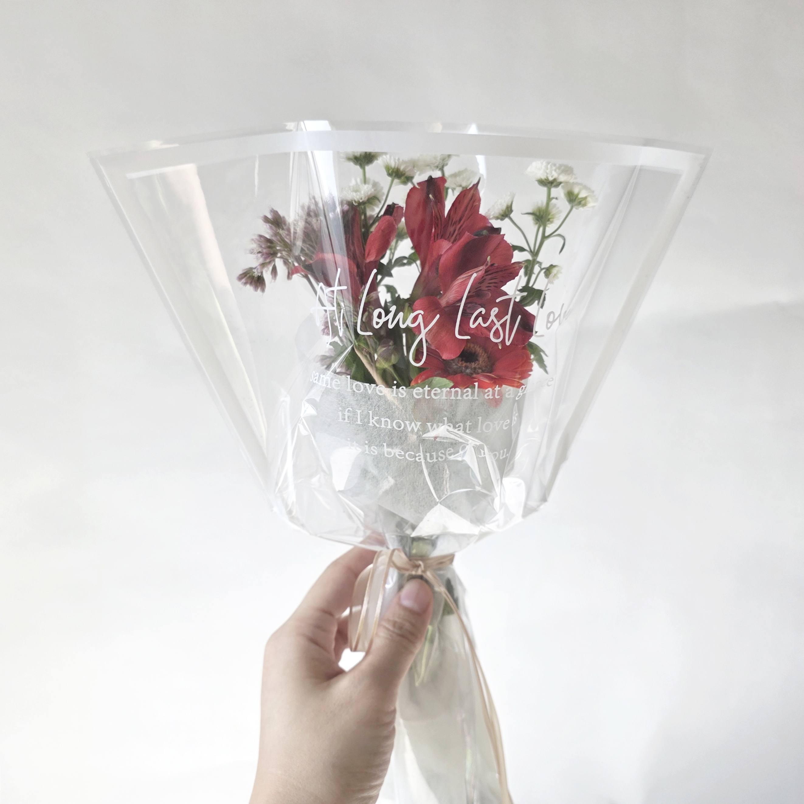 클리어랩 미니다발 계절꽃 정기구독 포장 미니꽃다발 선물 플라워 답례품 생화택배 샤샤플라워 - 상세 이미지 4
