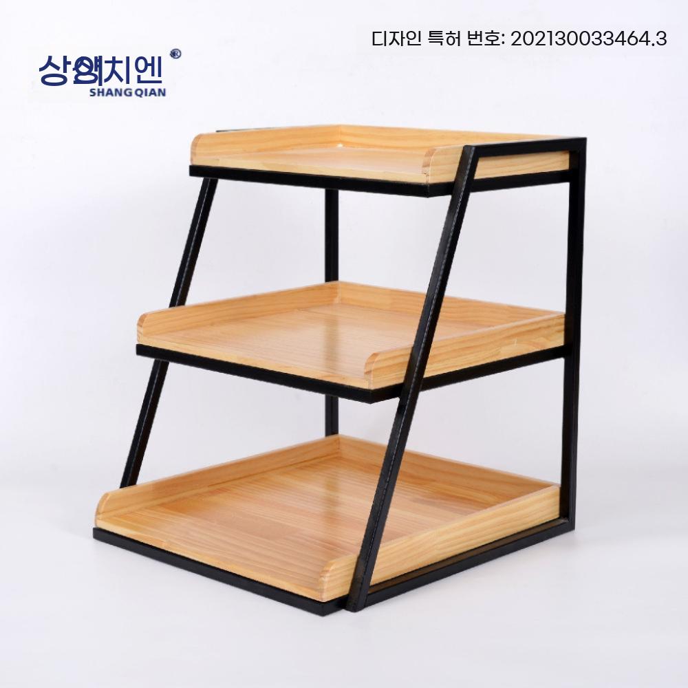 빵 진열대 식빵 디저트 베이커리 계단식 트레이 쿠키 - 상세 이미지 5