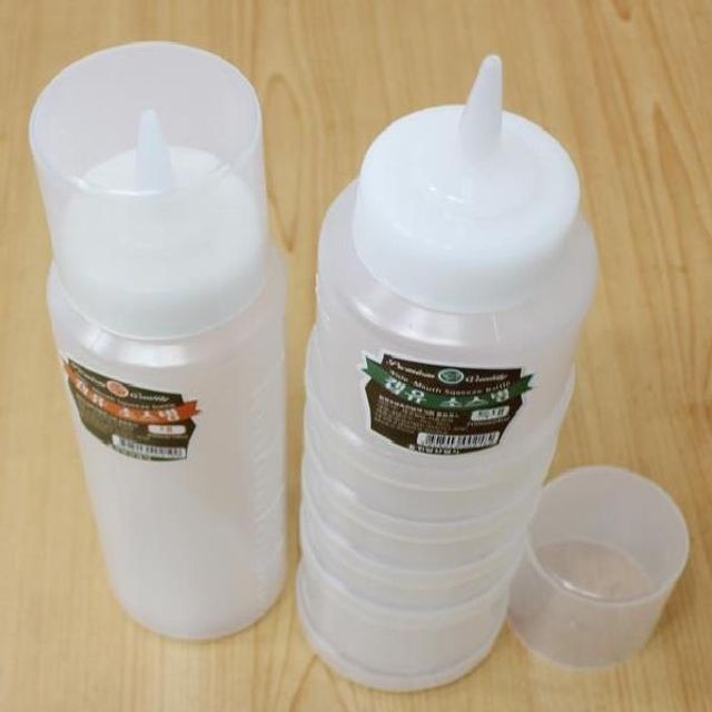 (SM)뚜껑 소스병 450ml-대 분식집소스통 식초병 - 상품 이미지