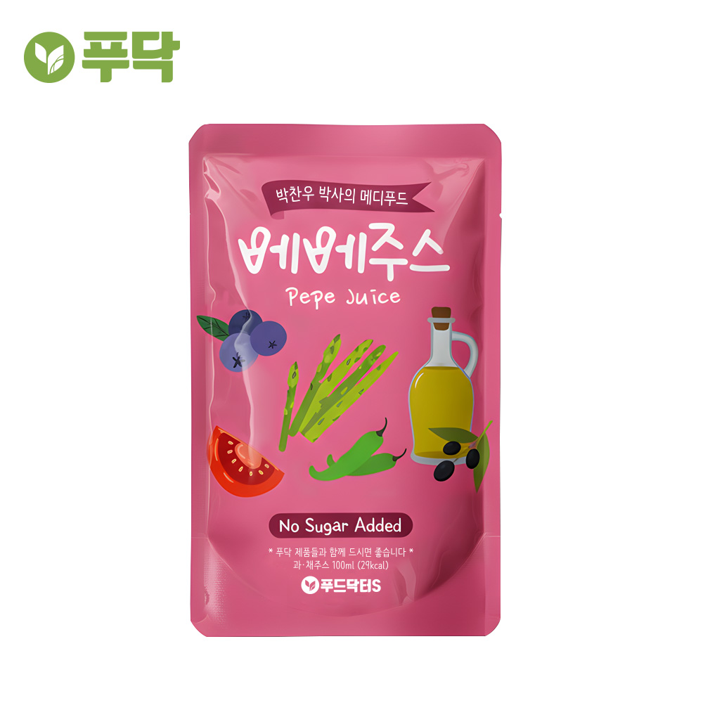 푸닥 빼빼주스 100ml 30팩 클렌즈 CCA 빼빼쥬스 베베주스 - 상세 이미지 5