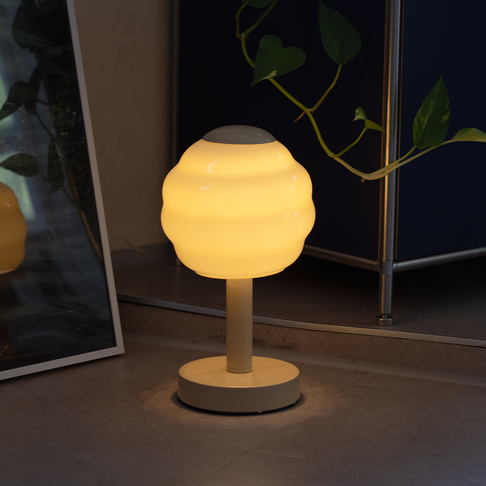 LED 스탠드 인테리어 무드조명 색변환 밝기조절 무선 충전형 단스탠드 리플샤인 3W - 상품 이미지