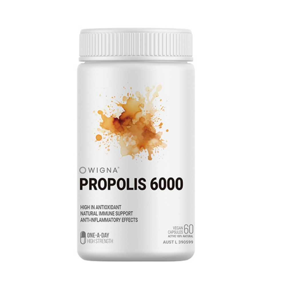 위그나 호주산 프로폴리스 6000mg 플라보노이드 60mg 면역향상 500mg x 60캡슐 - 상품 이미지