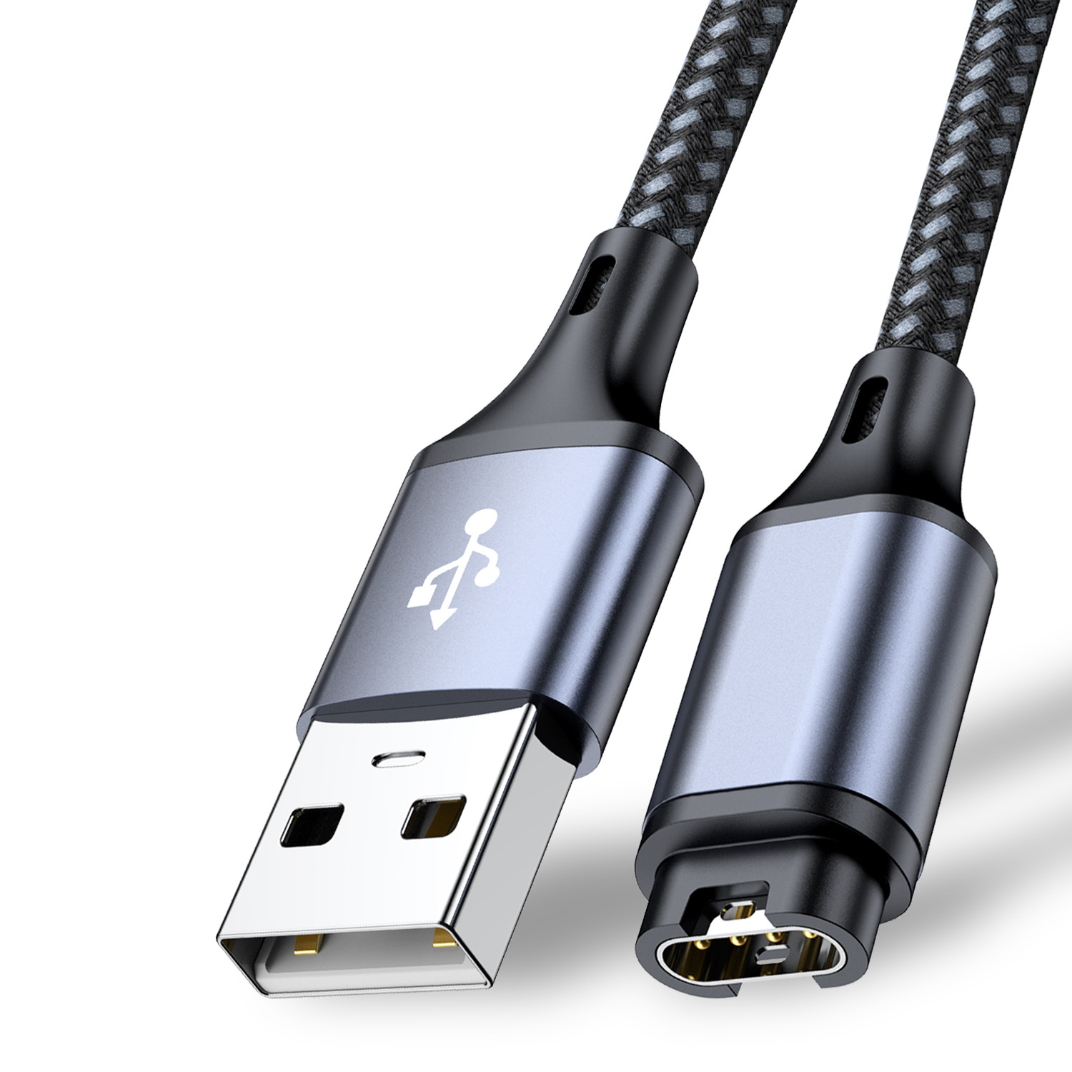 바라보고 스마트워치 충전 케이블 1.2m 가민 USB 타입, 그레이 - 상세 이미지 3