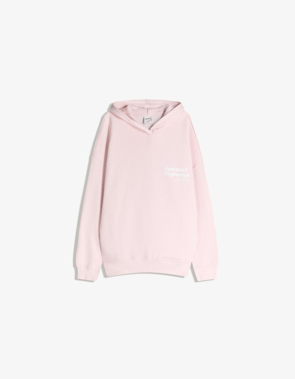 버쉬카 프린트 라이트핑크 오버핏 후드티 7059/700 PINK - 상세 이미지 3