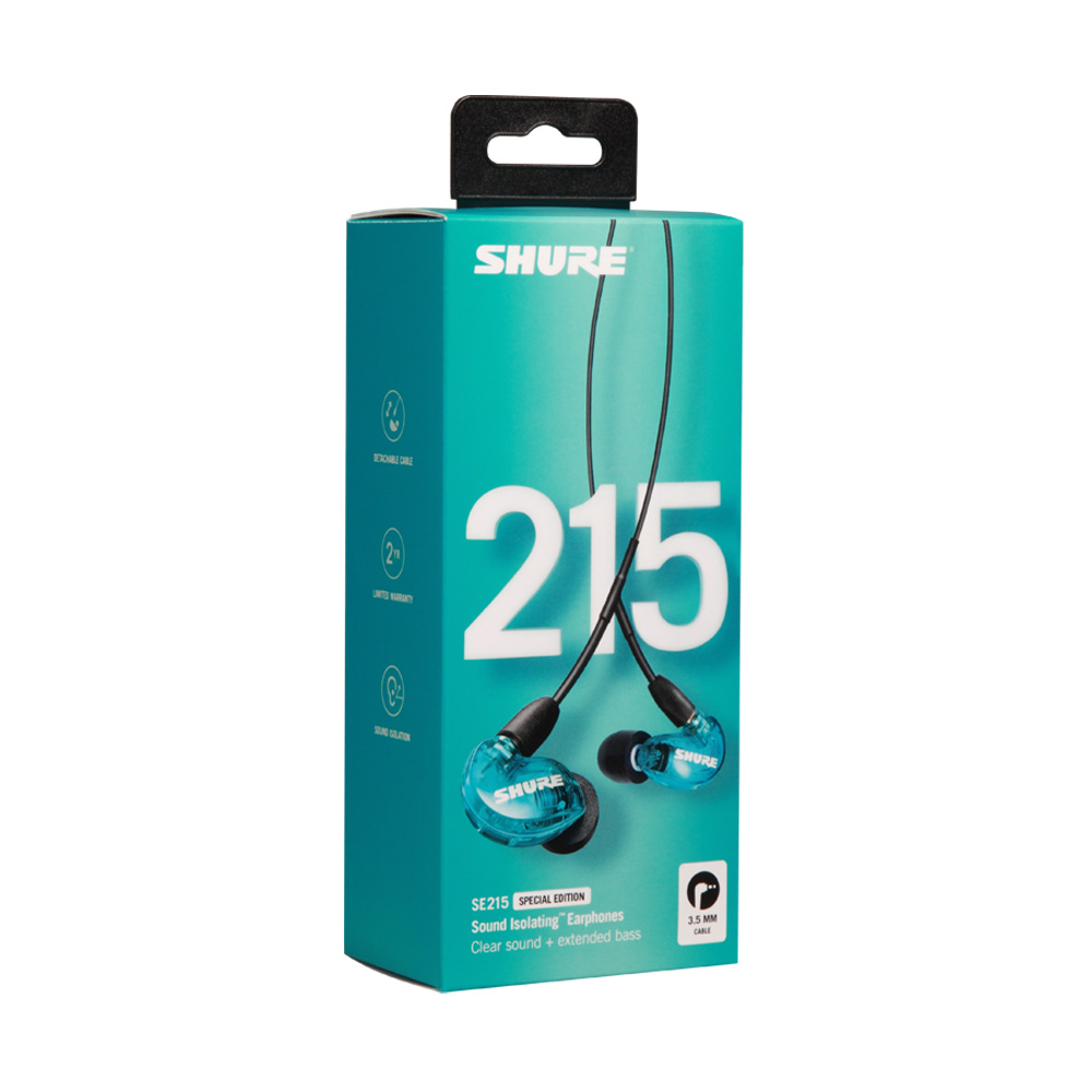 [SHURE] 슈어 스페셜 에디션 SE215 SPE 사운드 아이솔레이팅 이어폰 (블루) - 상세 이미지 4