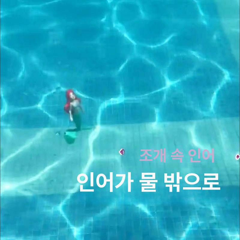꼬르륵조개 가라앉으면 자동으로 올라오는 인어공주 수영장 물놀이용품 - 상세 이미지 5