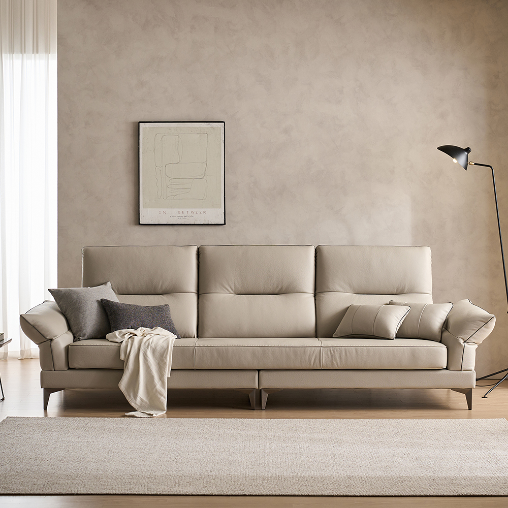 핀란디아 노바 이태리 통가죽 4인용 3인용 소가죽 천연가죽 소파