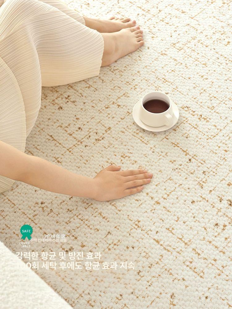 거실 침실용 방수 크림색 대형 소파 테이블 매트 신상 바로 G 골드 180x200cm - 상세 이미지 4