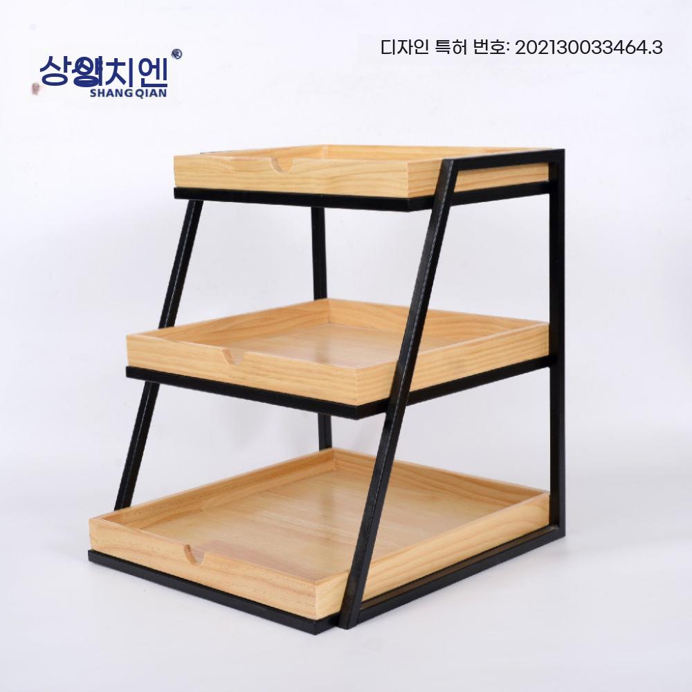 빵 진열대 식빵 디저트 베이커리 계단식 트레이 쿠키 - 상세 이미지 3