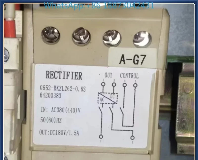 G652-rzl262-0.6s 모터 브레이크 정류기 ac380 440V dc180 1.5a