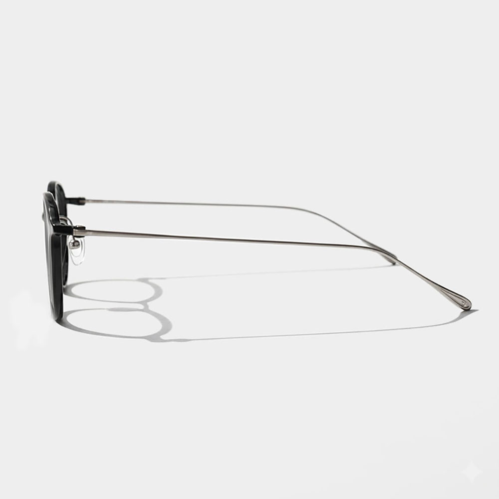 아키하루 6583 얼굴형에맞는 가벼운 티타늄 뿔테안경 남자 여자 블루라이트차단 울템 안경