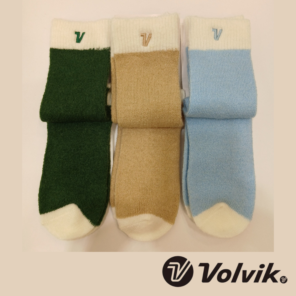 볼빅양말 여성 골프 양말 중목 운동양말 골프양말 메리노울 VLAONA01 - 메인 이미지