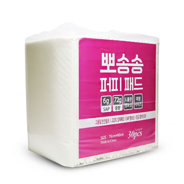 강아지 애완견 배변패드 용변패드 대형 30매 - 메인 이미지