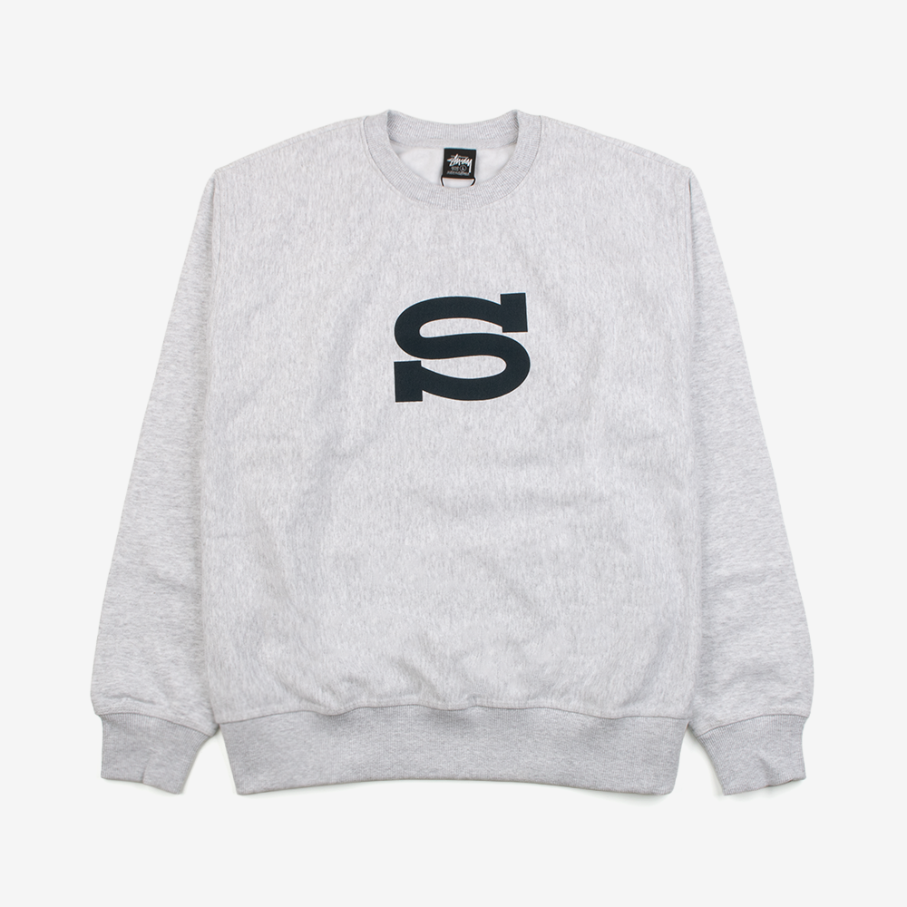 스투시 LETTERMAN CREW 맨투맨 1914952-ASHHEATHER - 상품 이미지