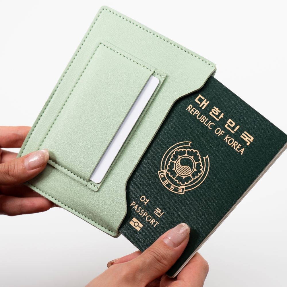 여권 케이스 안티스키밍 rfid 차단 지갑 파우치 커버 여행 이미지 6