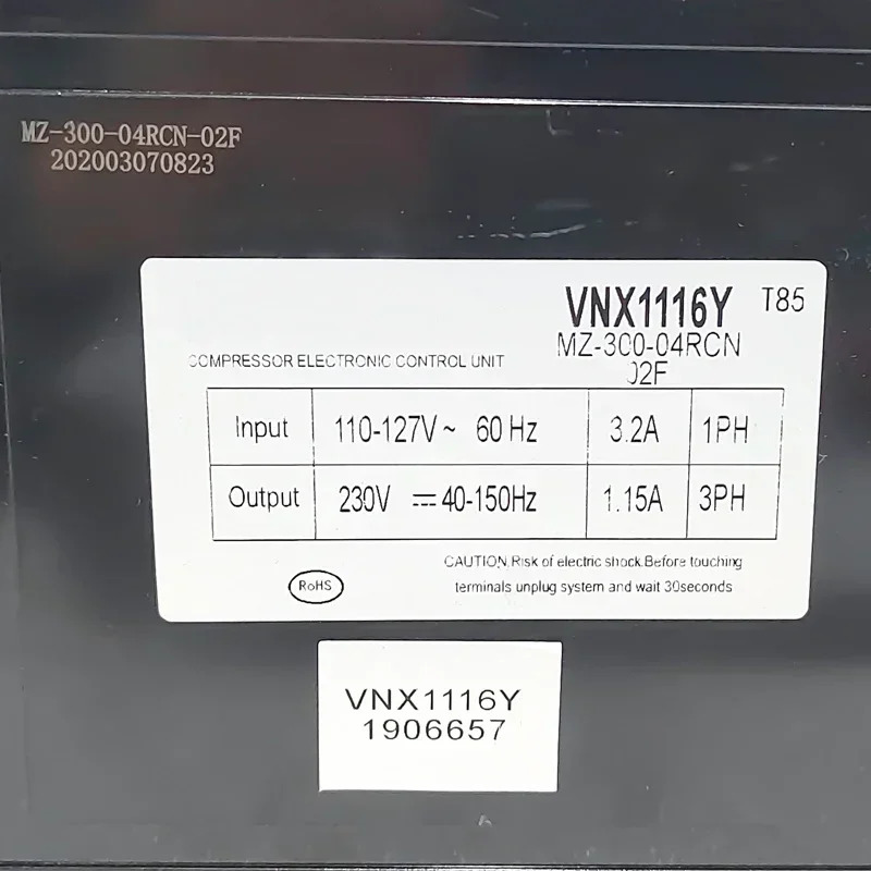 가변 주파수 압축기 보드 VNX1116Y 드라이브 MZ-300-04RCN-02F