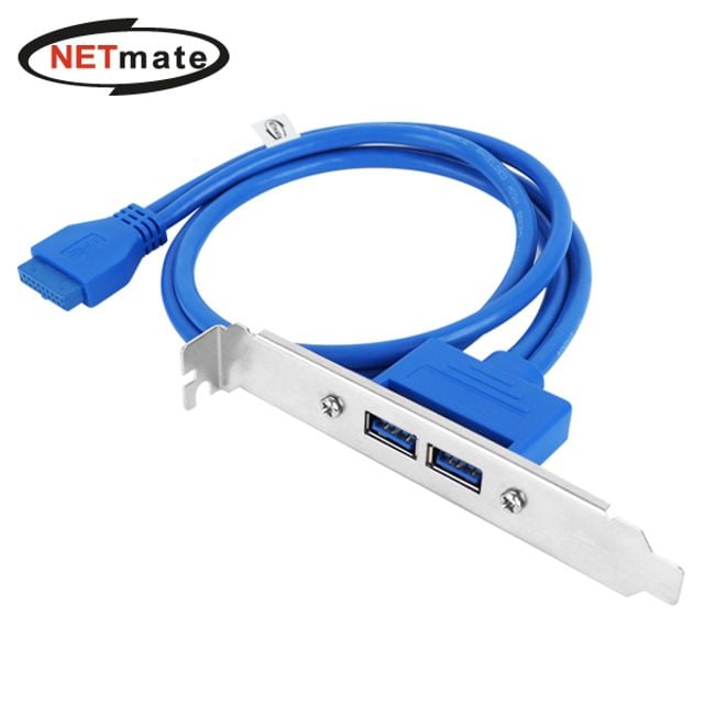 USB3.0 2포트 브라켓 0.5m (LP브라켓 포함) - 상품 이미지