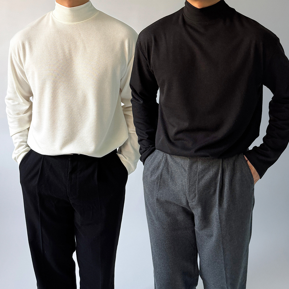 1+1 남자목티 남자목폴라티 - 상품 이미지