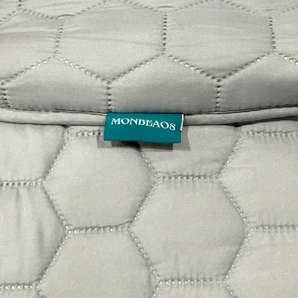 몽비오스 카본 탄소매트 전기매트 전자파없는 그래핀 온열매트 침대 전기장판 싱글, 100x200cm, 연그레이