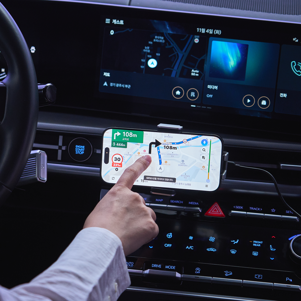 카플 더마운트 오리지널 V2 차량용 핸드폰 거치대 15W 고속 휴대폰 무선 충전기+6종구성