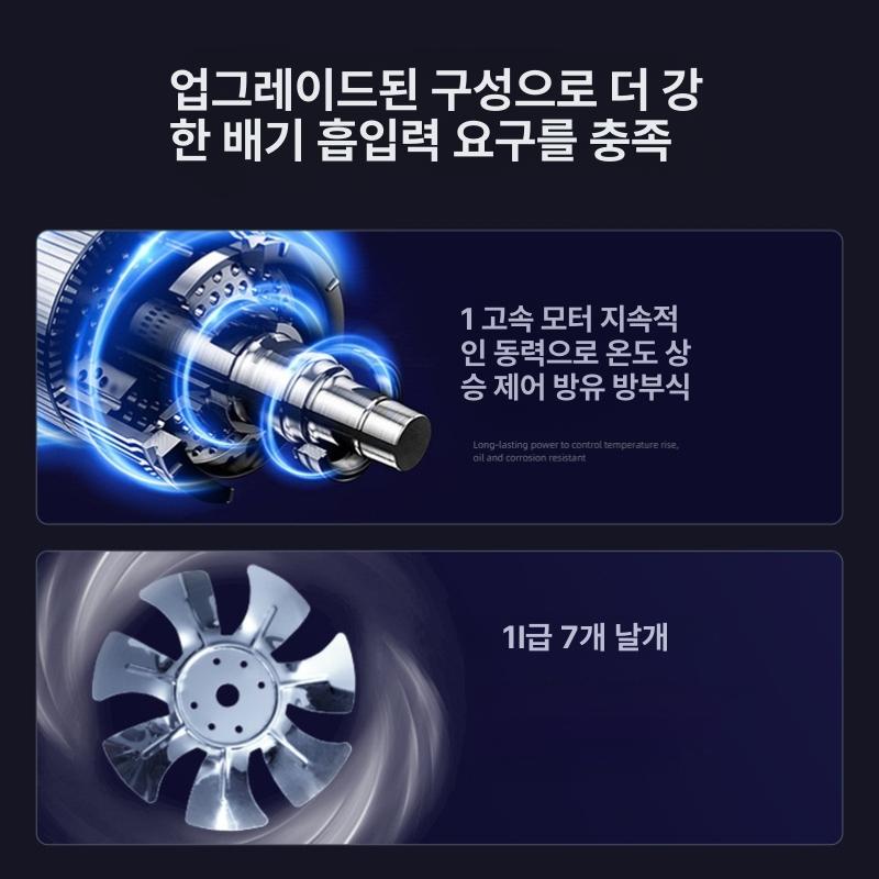 업소용주방후드 식당후드 배기구 닥트 후드 대형 배기 - 상세 이미지 4