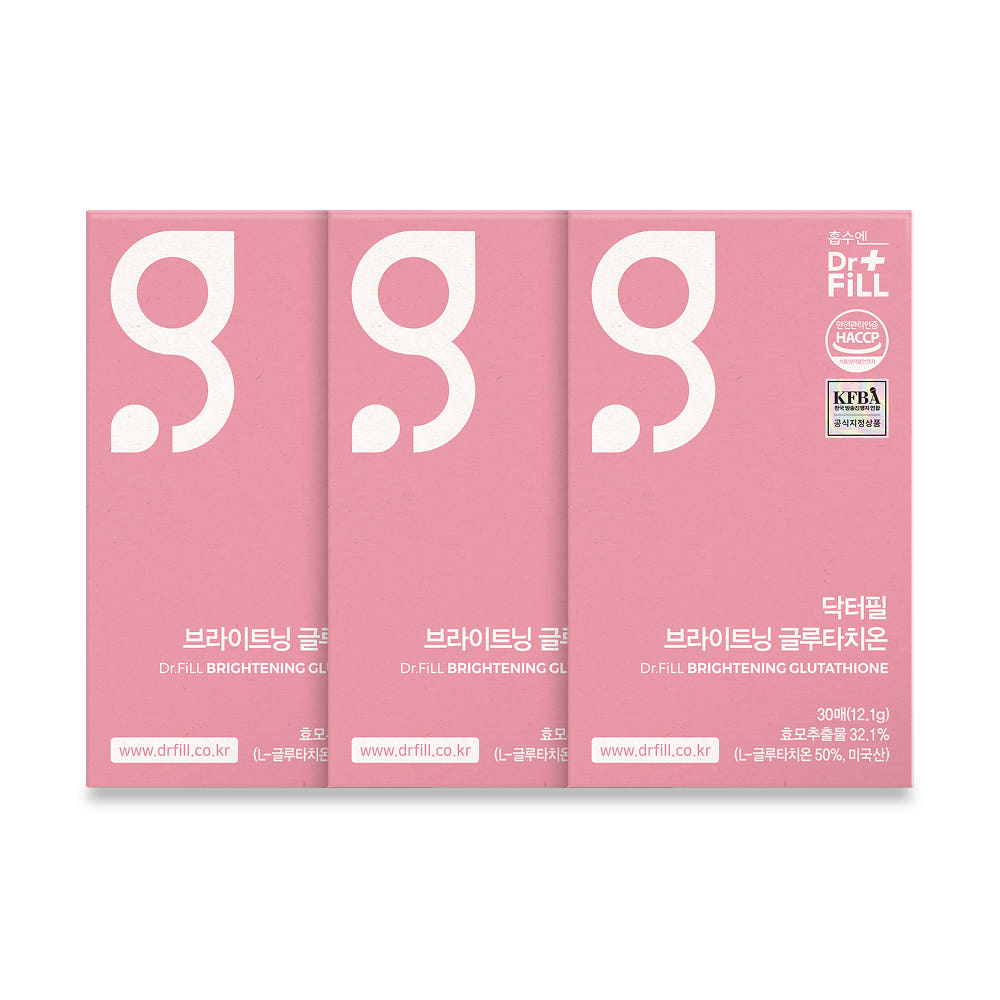 닥터필 브라이트닝 글루타치온 필름 발효 필름형 12종 원료 30매 x 3 (46,750원/무료)