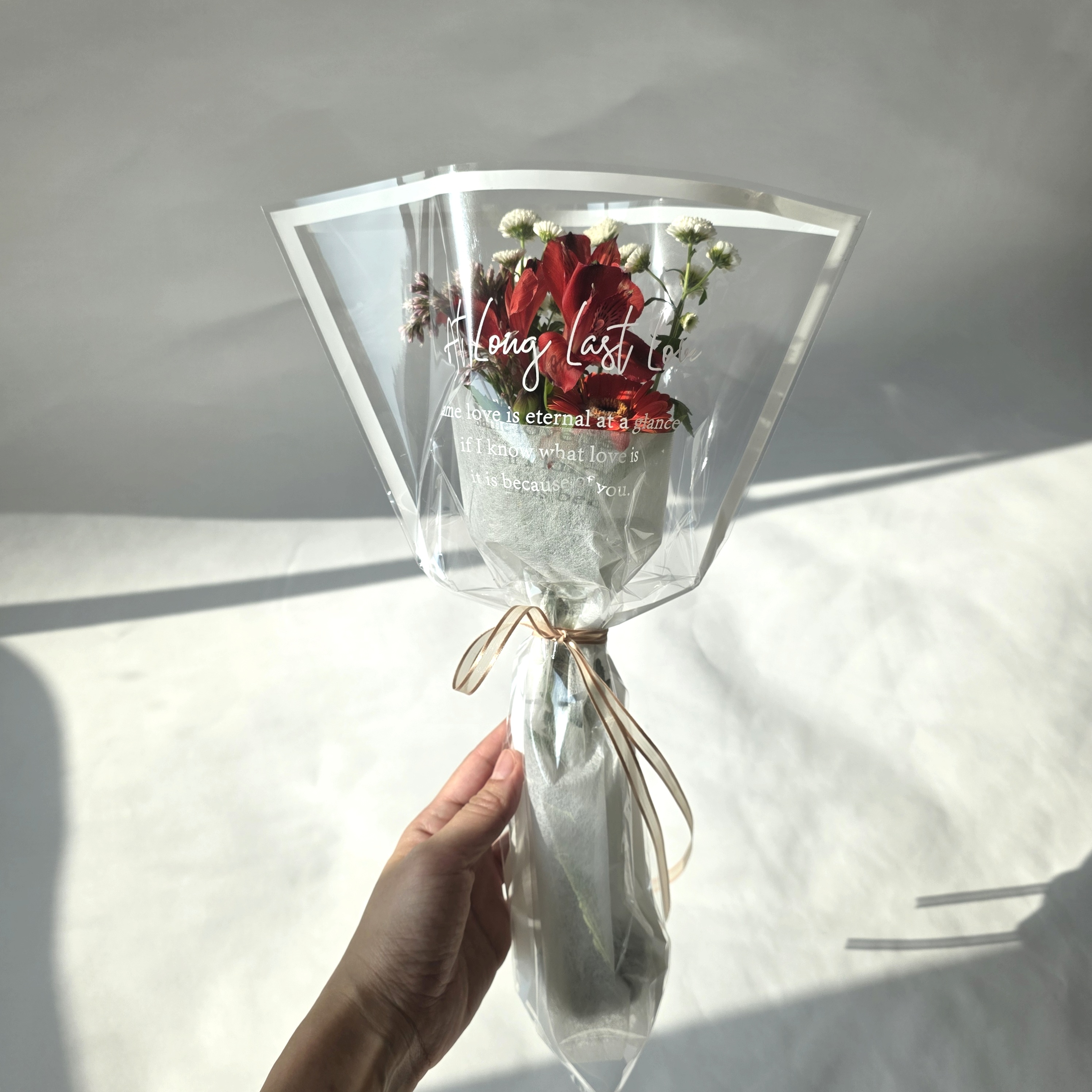 클리어랩 미니다발 계절꽃 정기구독 포장 미니꽃다발 선물 플라워 답례품 생화택배 샤샤플라워 - 상세 이미지 3