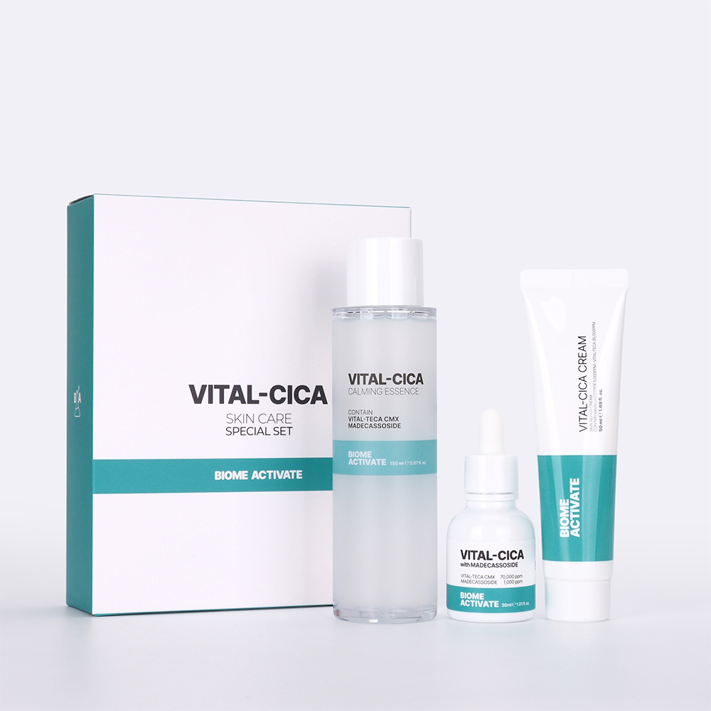 [바액] 바이탈 시카 3종 세트 /마데카소사이드 TECA 병풀 피부진정 리페어 트러블케어