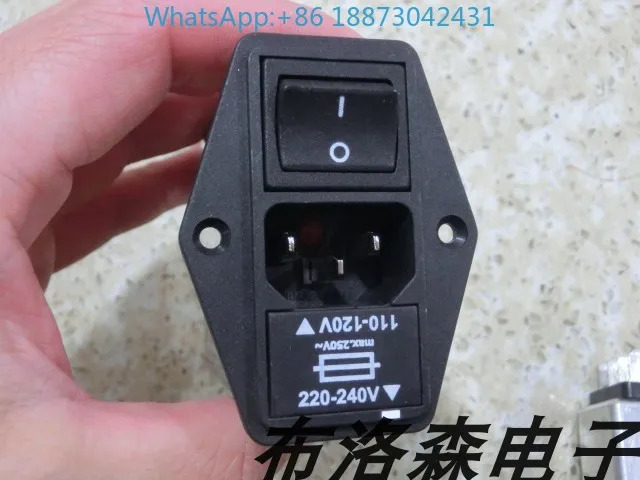 S-CHAFFNER 전원공급장치 입력 필터 소켓 FN393-6-05-11 패널 설치 250V6A.