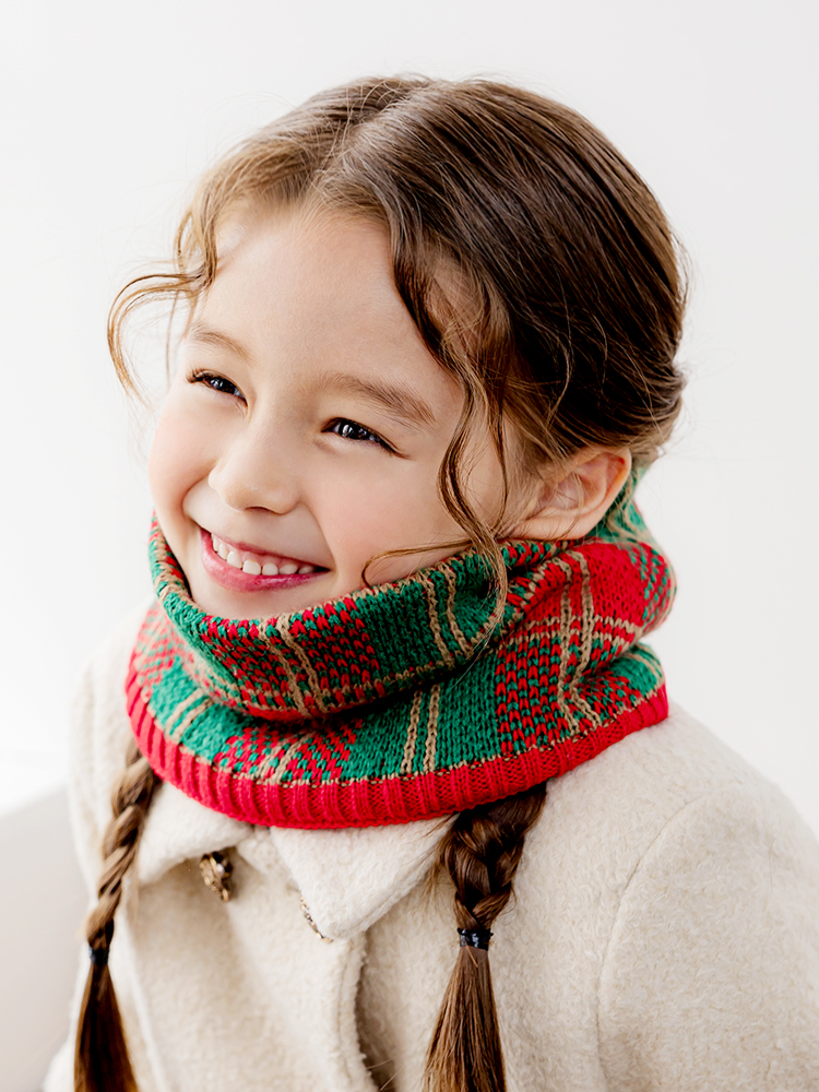 슬린 니트 넥워머 유아목도리