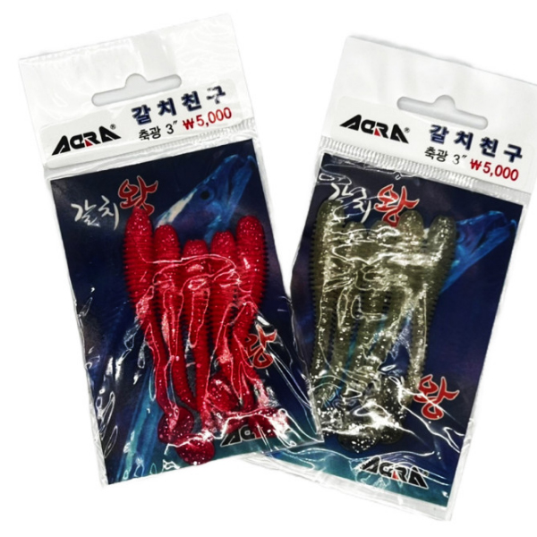 아크라 축광 갈치 친구 칼치루어웜 오렌지, 3.5호 - 상세 이미지 3