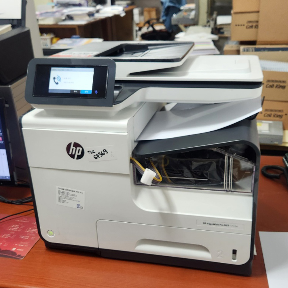 HP PageWide Pro 477dw 복합기렌탈 사무 보험사 A4 무한잉크 고속복합기임대 이미지 6