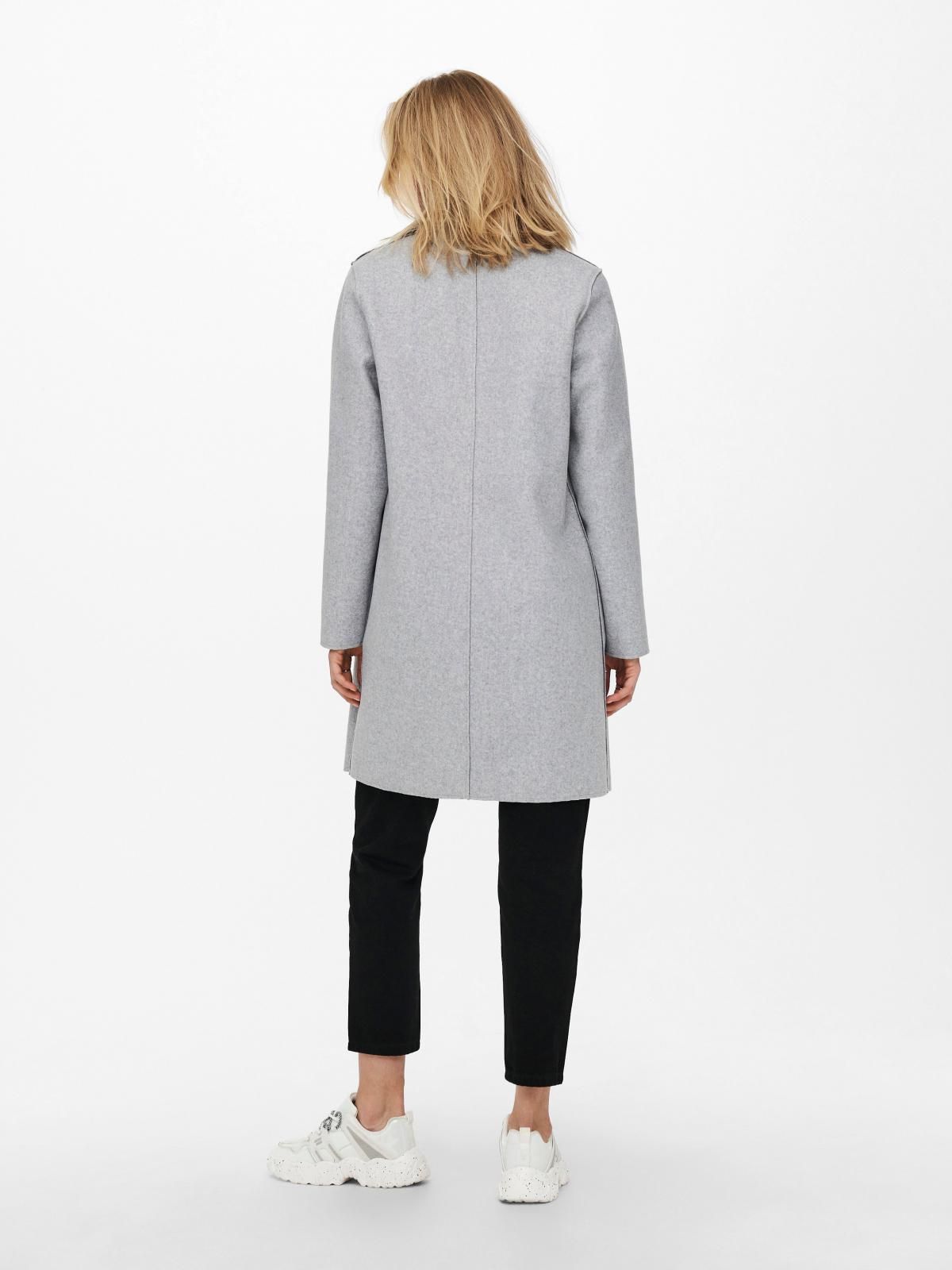 온리 미니멀 라이트그레이 롱코트 15213300_2381 GREY / LIGHT GREY MELANGE - 상세 이미지 2