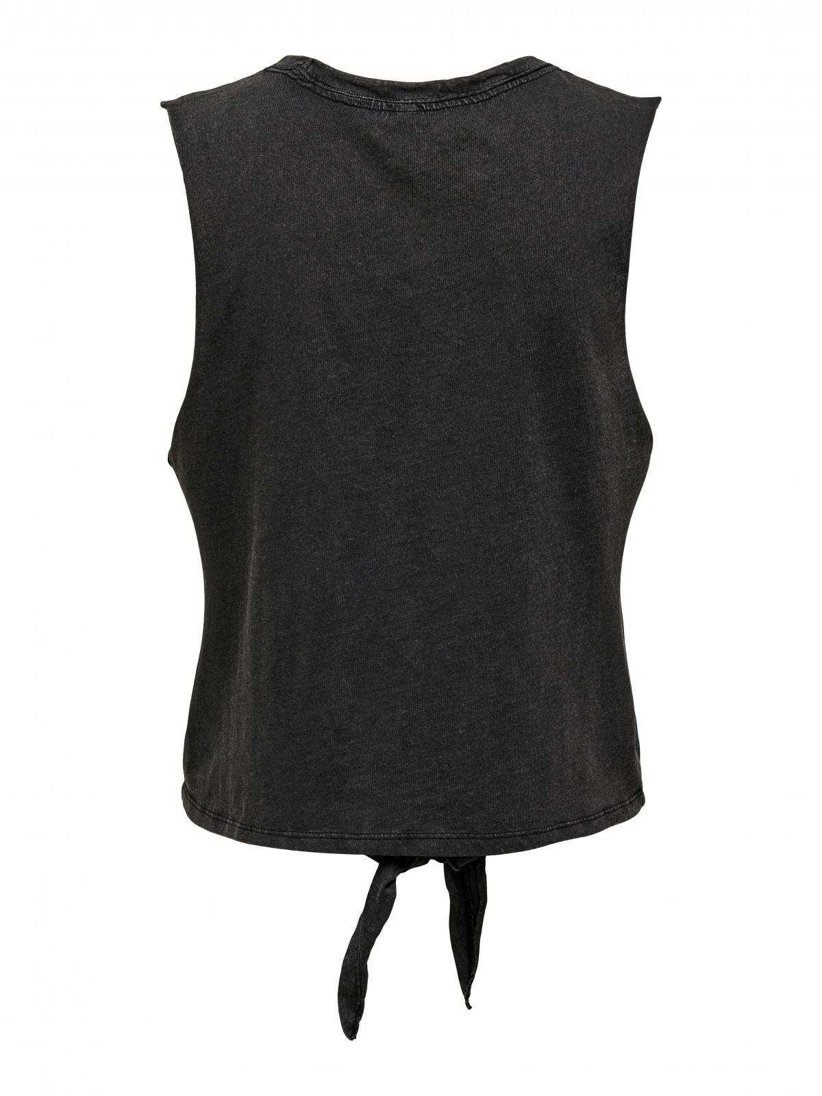 온리 그래픽 레터링 민소매 티셔츠 15291468_2161_1028456 BLACK / BLACK - 상세 이미지 5