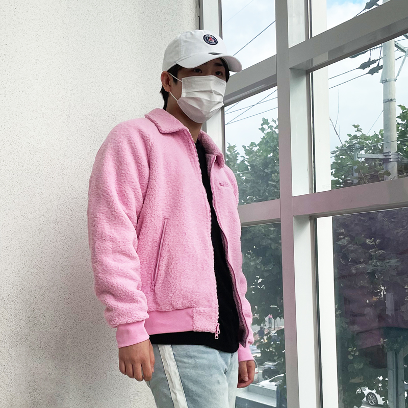 나이키 여성 오버핏 후리스 뽀글이 점퍼 양털 집업 자켓 CK5286핑크, L 이미지 8