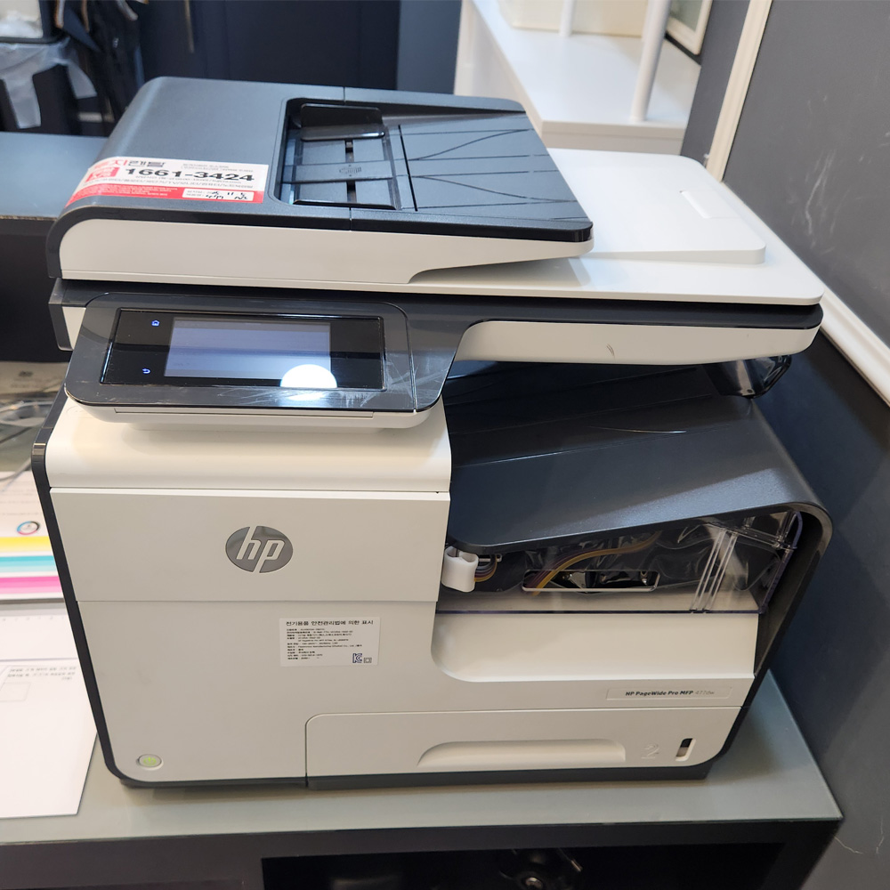 HP PageWide Pro 477dw 복합기렌탈 사무 보험사 A4 무한잉크 고속복합기임대 - 상세 이미지 3
