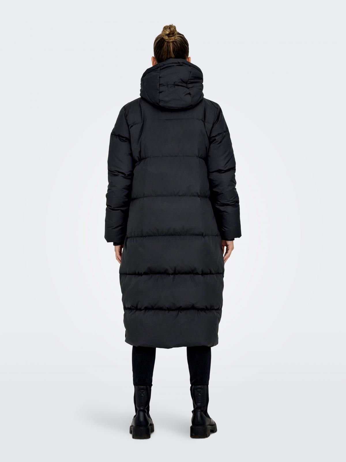 온리 테크니컬 경량다운 후드 패딩코트 15276961_2161 BLACK / BLACK - 상세 이미지 3