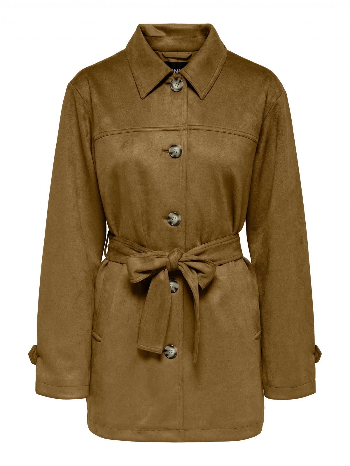 온리 벨티드 테크니컬 재킷 15349200_409 BROWN / COGNAC - 상세 이미지 3