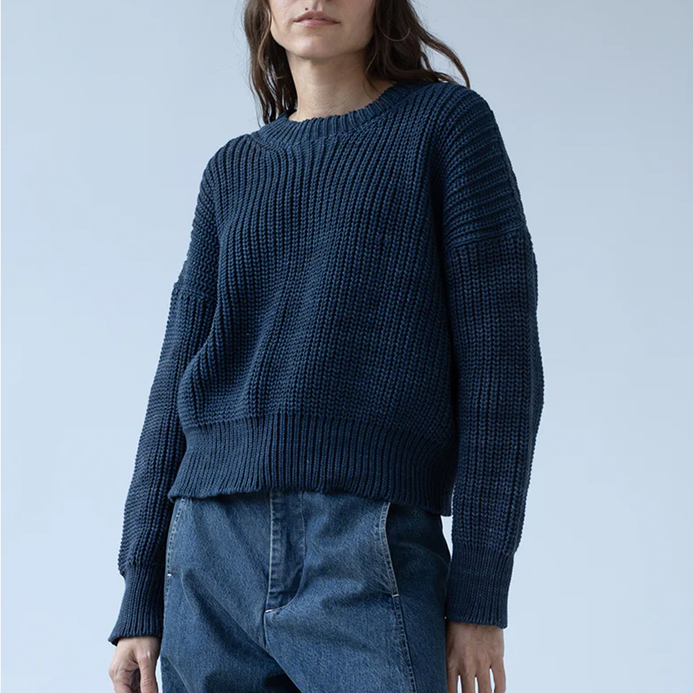 샤이나모트 여성 PERLE 스웨터 PERLESWEATER-PF24-NAVY - 상세 이미지 3