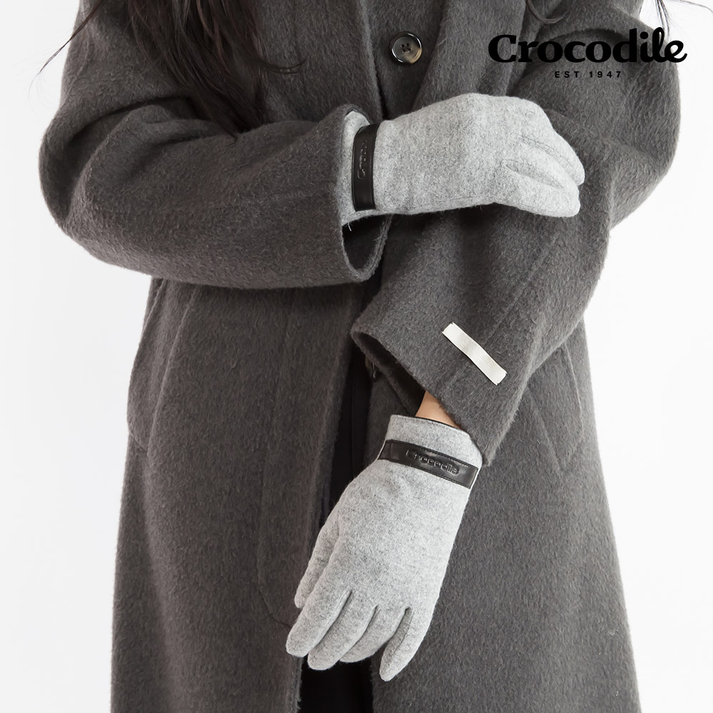 크로커다일 세인트스코트 남/여 커플 겨울 방한 극세사 안감 모 장갑 선물 케이스