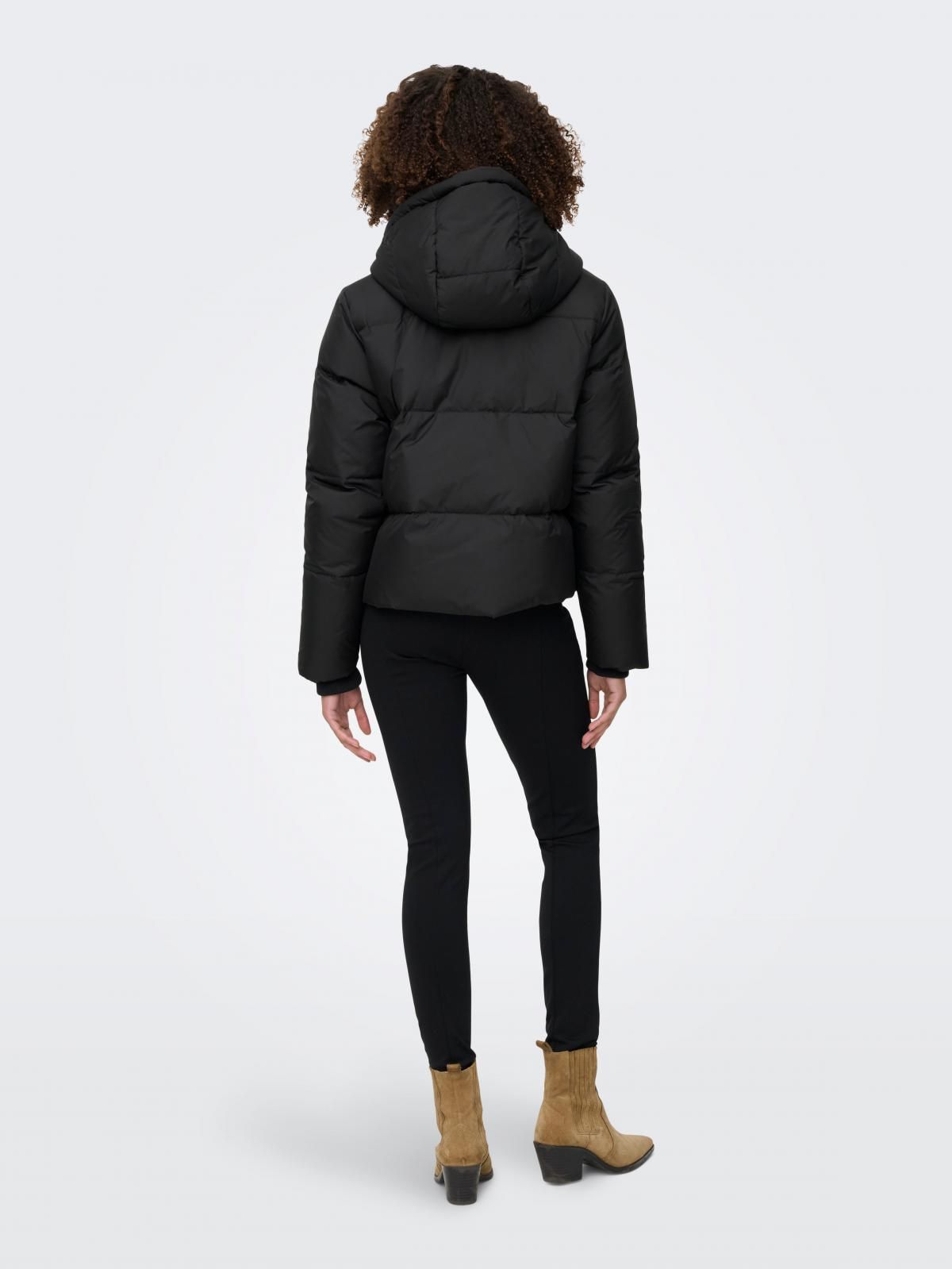 온리 테크니컬 숏 패딩 다운 재킷 15316455_2161 BLACK / BLACK - 상세 이미지 2