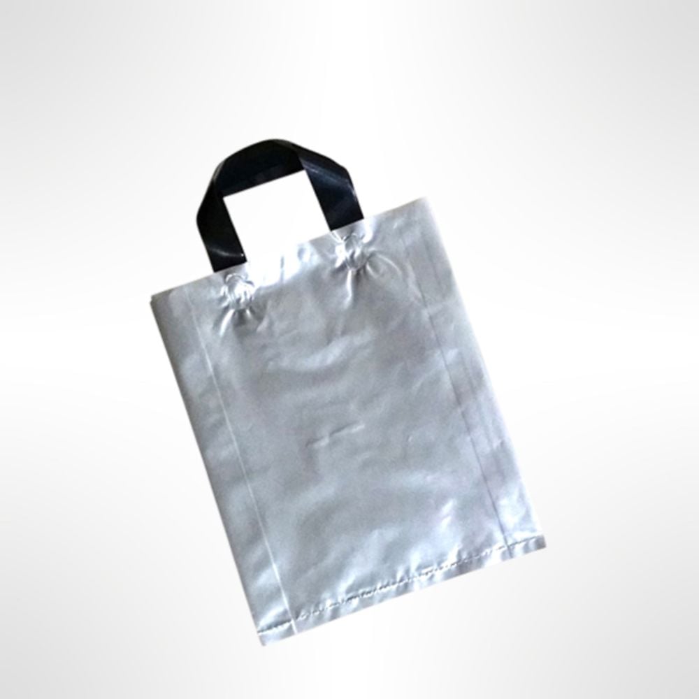 선물용 PE 손잡이 쇼핑백 실버 36X45cm 옆9cm 50매 - 상품 이미지