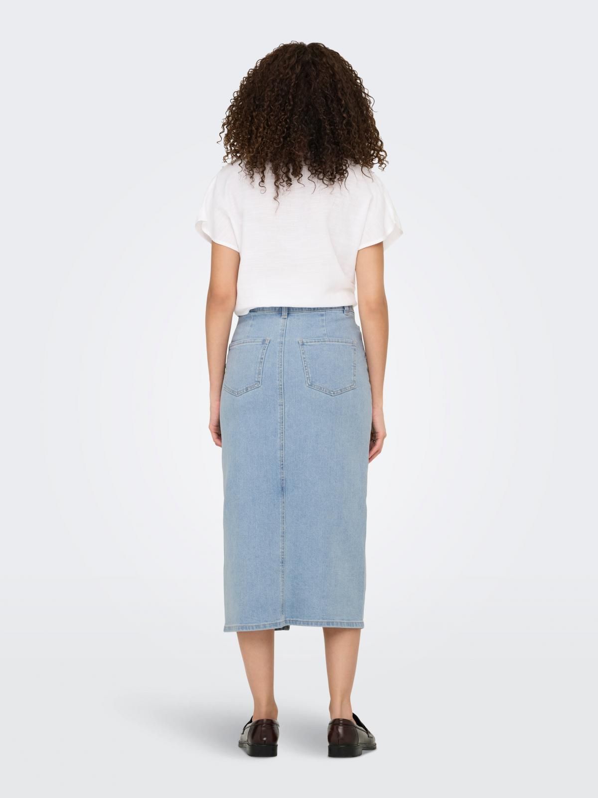 제이디와이 트렌디 데님 미디 스커트 슬릿 15348142_2116 BLUE / LIGHT BLUE DENIM - 상세 이미지 2